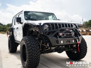 Jeep Wrangler JL Lighting Upgrade - Rigid - Custom Front Bumper Pod - Amber Back Light